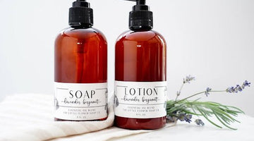Lavender Bergamot Soap & Lotion Set - Little Flower Soap Co