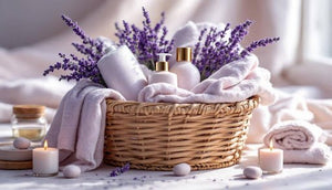 Lavender Spa Basket for Mom - Little Flower Soap Co