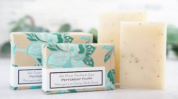 Peppermint Poppy Soap for Fresh Skin - Little Flower Soap Co