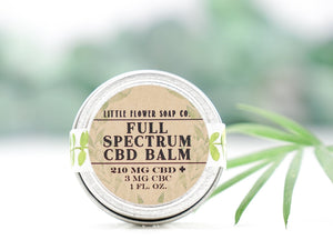 1 oz Tin Full Spectrum CBD Balm - Little Flower Soap Co