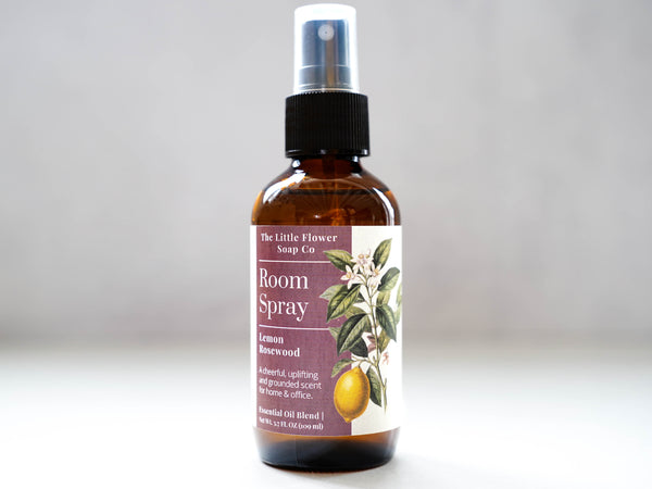 Lavender Bergamot Essential Oil Room Spray by The Little Flower Soap Co