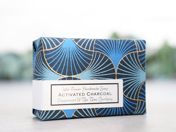 Activated Charcoal - Large Bar Soap 6oz - Little Flower Soap Co