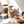 Load image into Gallery viewer, Airtight Glass Storage Canister with Beechwood Lid for Kitchen or Bathroom - Little Flower Soap Co
