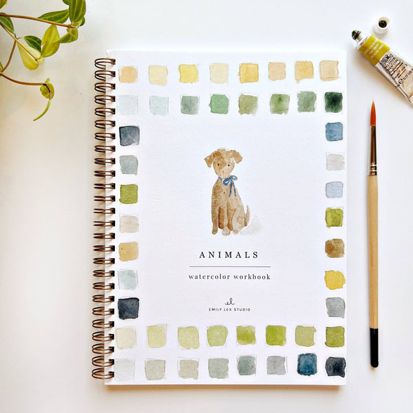 Animals Watercolor Workbook - Little Flower Soap Co