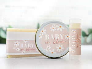 Baby in Bloom - Retro Daisy Baby Shower Favors - Little Flower Soap Co