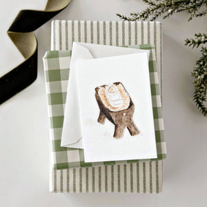 Baby Jesus Mini Notecard - Little Flower Soap Coblank cardcardemily lexGreeting Card