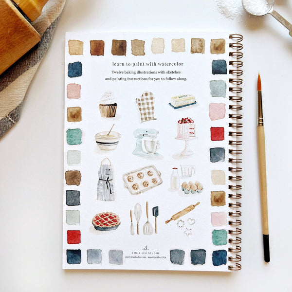 Baking Watercolor Workbook - Little Flower Soap Co