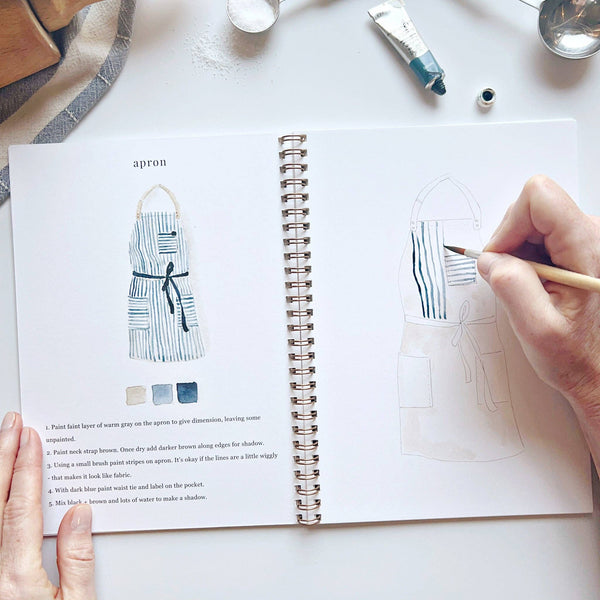 Baking Watercolor Workbook - Little Flower Soap Co