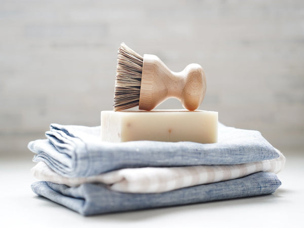 Bamboo Pot Scrubber - Eco Friendly - Little Flower Soap Co