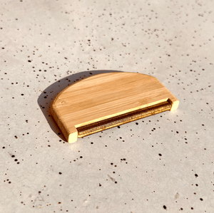 Bamboo Travel Lint Remover – Compact Eco - Friendly Fabric Care Tool - Little Flower Soap Co