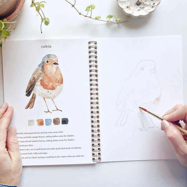 Birds Watercolor Workbook - Little Flower Soap Co