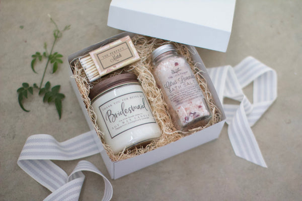 Bridal Party Gifts - Thank You or Will You Be my Bridesmaid Ask - Little Flower Soap Co