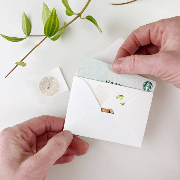 Bunny mini notecard - Spring greeting card - Little Flower Soap Co