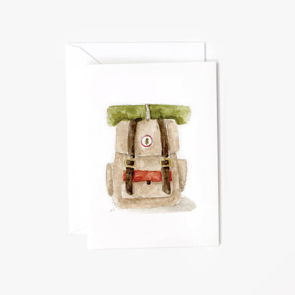 Camp Backpack Mini Notecard - Little Flower Soap Co