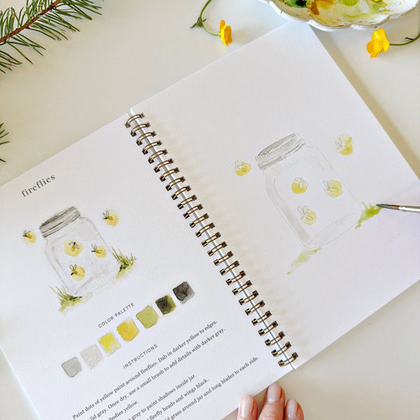 Camping watercolor workbook - Little Flower Soap Co