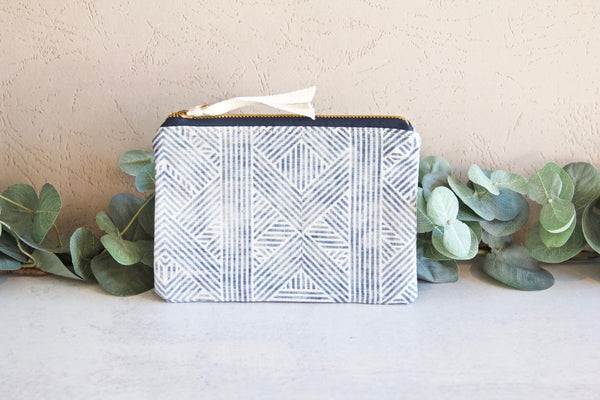Canvas Cosmetic Zip Bag - Little Flower Soap Co