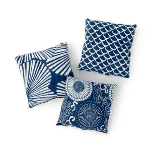 Set of 3 indigo cotton lavender chamomile sleep sachets for relaxation and aromatherapy