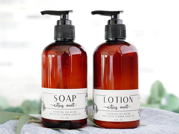 Citrus Mint - Hand Soap and Lotion - Little Flower Soap Co