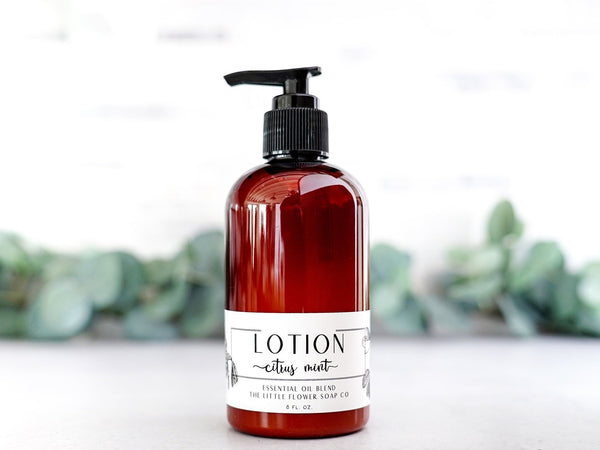 Citrus Mint Lotion - 8oz Bottle - Little Flower Soap Co