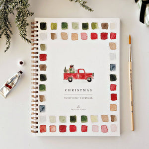 Classic Christmas Watercolor Workbook by Emily Lex Studios - Little Flower Soap Coemily lexEmily Lex Studiowatercolor coloring bookart supplies