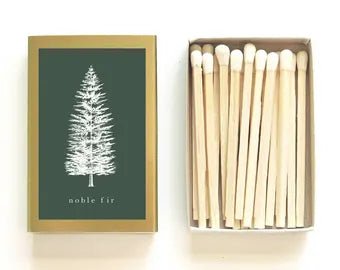 Decorative Botanical Match Box - Noble Fir - Little Flower Soap Co