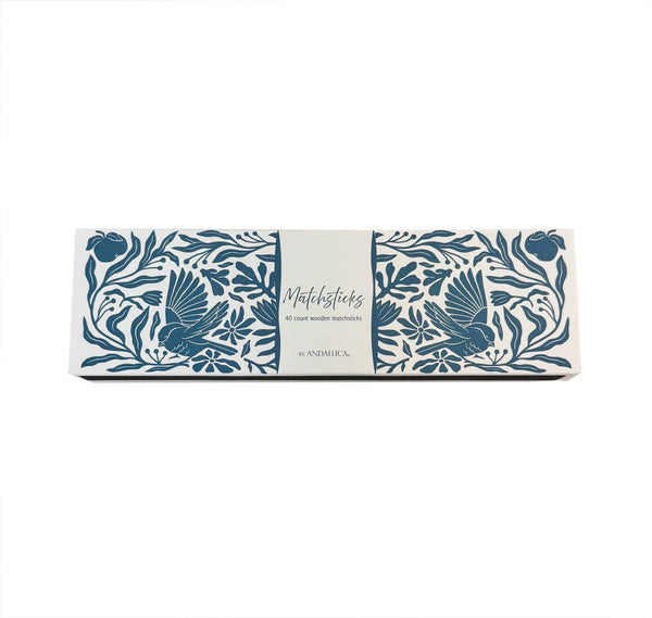 Decorative Box of Matches: Blue - Little Flower Soap Comatches