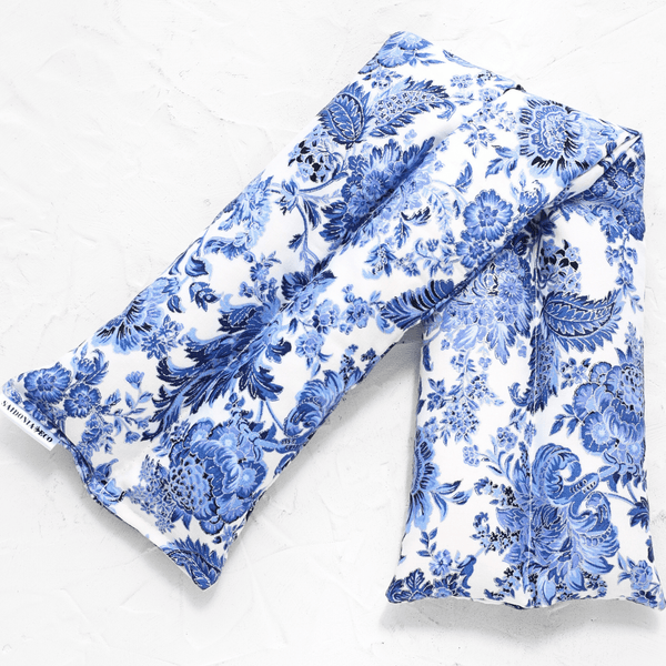 Delft Blue Neck Heating Pad – Hot & Cold Therapy - Little Flower Soap Cocooling neck wrapDelftfloralSpa Accessories