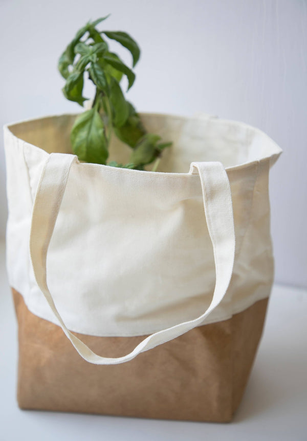 DuPont Paper and Canvas Tote - Little Flower Soap Co