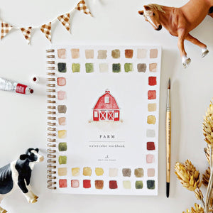 Farm Watercolor Workbook - Genuine - Little Flower Soap Co