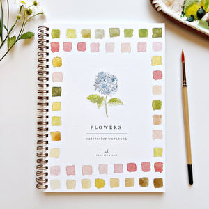 Flowers Watercolor Workbook - Little Flower Soap Co