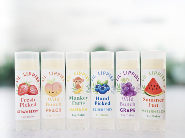 Fresh Picked Strawberry Lip Balm - Lil' Lippies Kids - Little Flower Soap Co