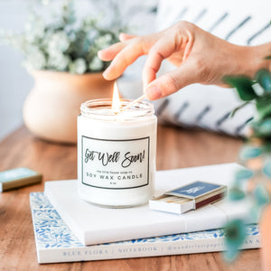 Get Well Soon! - Hand Poured Candle - Little Flower Soap Co