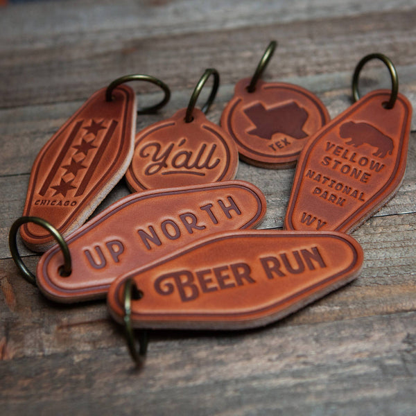 Getaway Car - Leather Keychain - Little Flower Soap Co