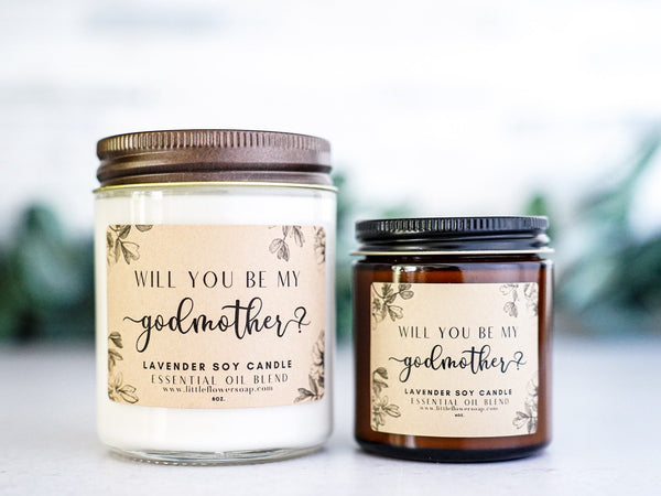 Godmother Ask Gift - Will you be my Godmother Relaxation Box - Little Flower Soap Co