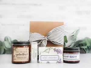 Godmother Ask Gift - Will you be my Godmother Relaxation Box - Little Flower Soap Co