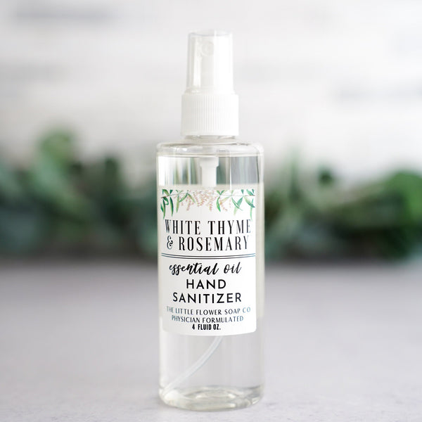 Hand Sanitizer Peppermint Eucalyptus - Little Flower Soap Co