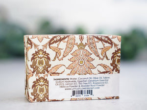Hibiscus Rose Geranium - Handmade Bar Soap - Little Flower Soap Co