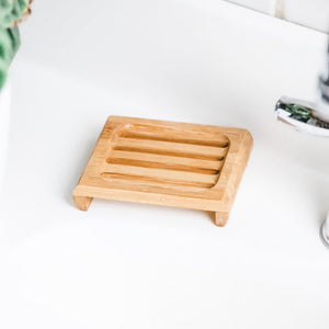 Lattice Bamboo Soap Lift Dish - Little Flower Soap Co