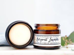 Lavender Bergamot Natural Deodorant - aluminum free - Little Flower Soap Co