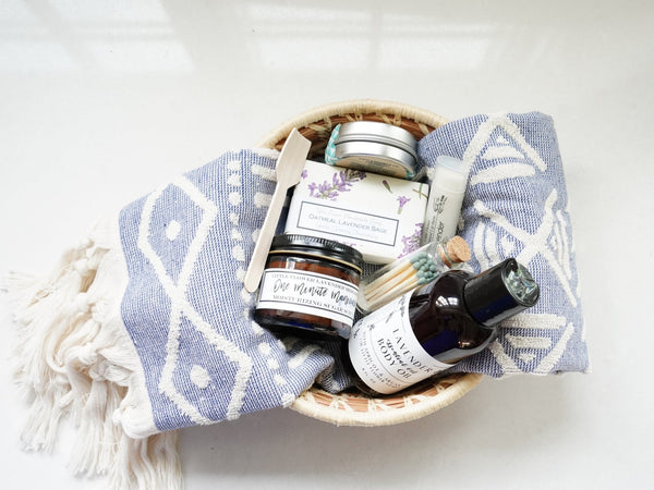 Lavender Calm Gift Basket - Little Flower Soap Co