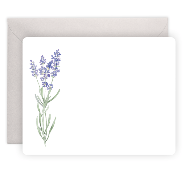 Lavender Flat Notes - Boxed Notecards, Stationery - Little Flower Soap Co