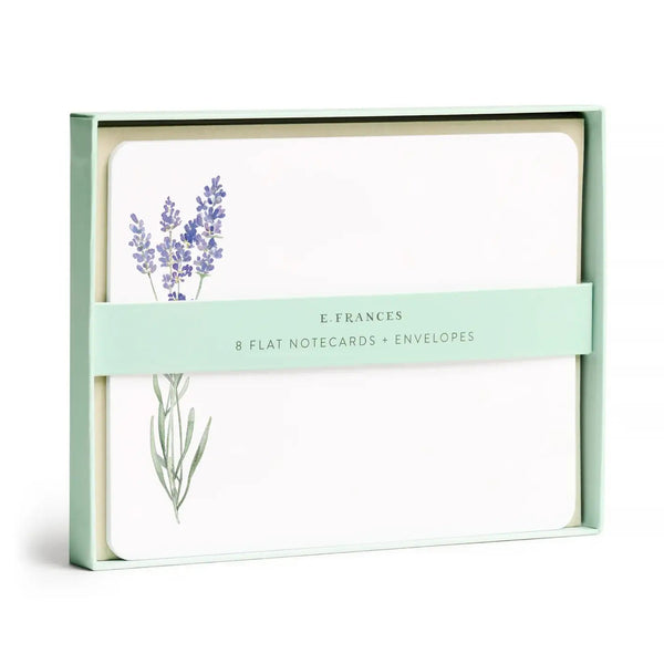 Lavender Flat Notes - Boxed Notecards, Stationery - Little Flower Soap Co