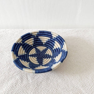 Lemera Small Decorative Bowl | Handwoven Storage Basket - Little Flower Soap Cobasketbathroom decorbluehome decor