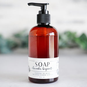 Liquid Hand Soap - Lavender Bergamot - Little Flower Soap Co