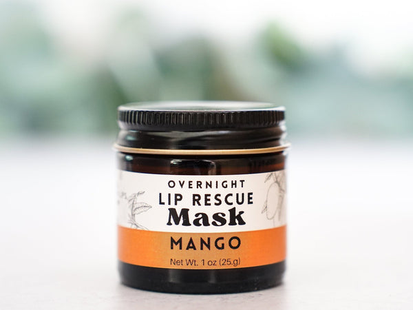 Mango Lip Rescue Sugar Scrub - Exfoliating lip treatment - Little Flower Soap Co