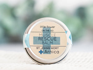 Muscle Rescue Balm 1oz. Tin - Little Flower Soap Co