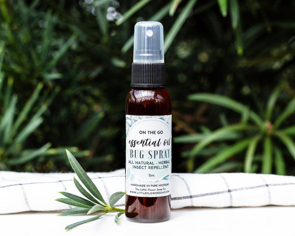 Natural Bug Spray 2oz - Essential Oil Insect Repellent - Little Flower Soap Co