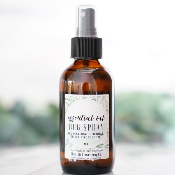 Natural Bug Spray - Essential Oil Insect Repellent - Little Flower Soap Co