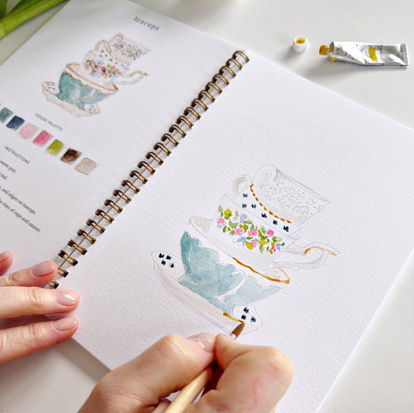 NEW Spring Watercolor Workbook | Emily Lex - Little Flower Soap Cobeginner watercolor kitbouquets watercolor workbookeasterart supplies