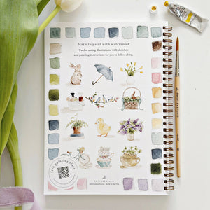 NEW Spring Watercolor Workbook | Emily Lex - Little Flower Soap Cobeginner watercolor kitbouquets watercolor workbookeasterart supplies